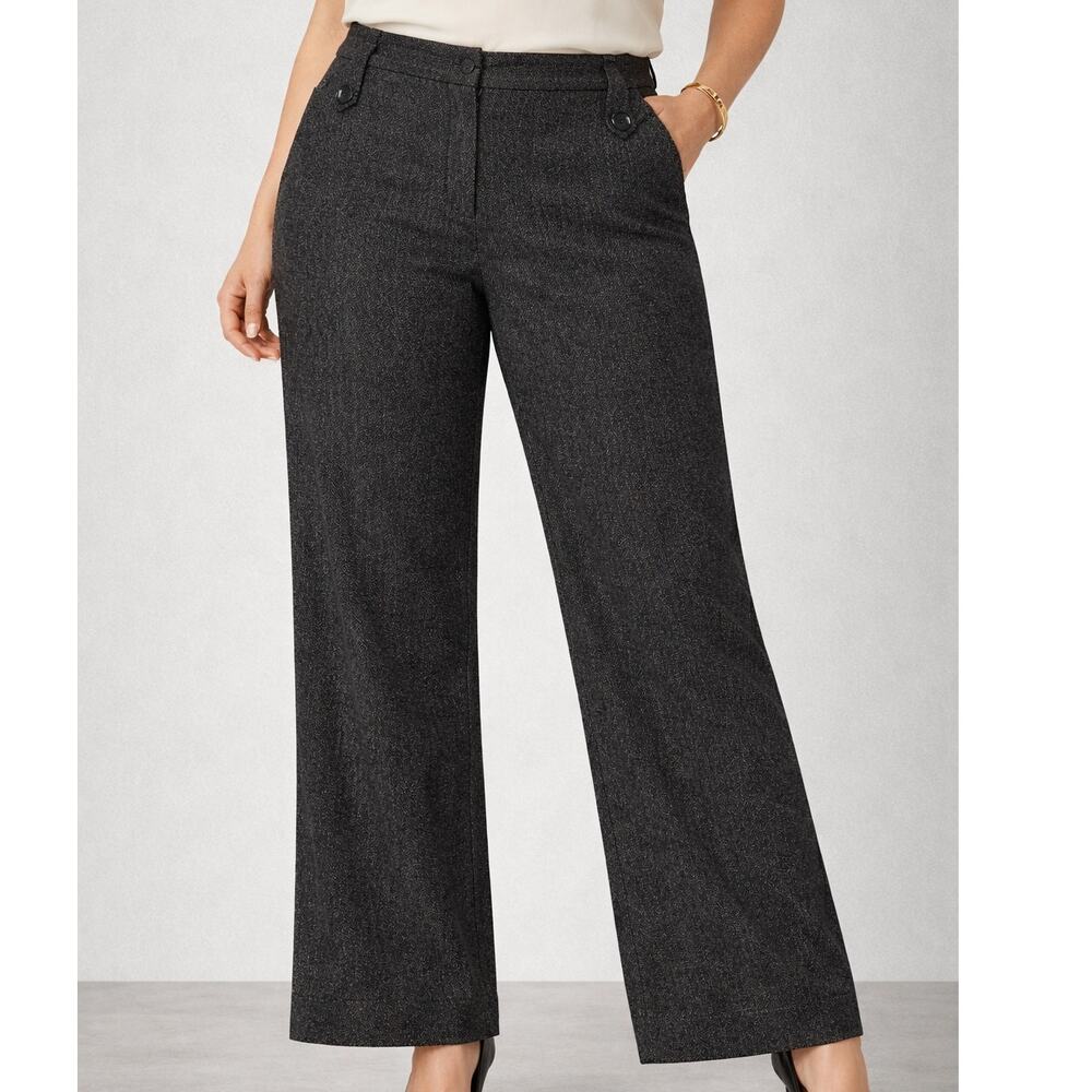 Flare Y2K Old Money Gray Tailored Dress Pants Women’s 6 CareerCore Slacks